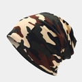 Classic camouflage knit beanie hat for men and women featuring a forest pattern design - 6# Jungle Camouflage