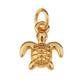 Pendentif tortue dorée avec cristaux étincelants et texture de carapace détaillée sur blanc - Forme De Tortue