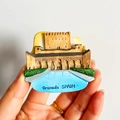 3D Granada Spain creative travel souvenir fridge magnet with colorful city architecture - (51) Granada Spain