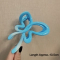 Blue gradient butterfly hair claw clip with cutout design measuring 10.5cm in length - Gradient Butterfly Blue-10.5cm