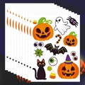 Set di adesivi per Halloween con zucche, fantasmi, pipistrelli e ragni per finestre e pareti - HY-129 Zucca Fantasma / 22*30cm Foglio Singolo