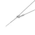 Adjustable silver snake chain necklace with pin end and sliding bead for DIY jewelry - Snake Chain / 1mm*45cm / Steel