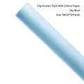 Sky blue 23g milk cotton flower wrapping paper roll, 58cm x 10 yards size - 23g Korean Milk Cotton (58cm*10 Yards) / Sky Blue