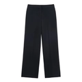Women's chic black wide-leg suit trousers with premium drape and elegant loose fit - XS / Black Pants