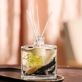 120ml Reed Diffuser with dried yellow flowers and transparent glass bottle - 120ML Marriott Type