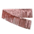 Rose gold metallic foil fringe curtain banner for party backdrop and wall decoration - Rose Gold