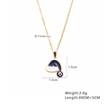 Gedetailleerde maatspecificaties voor kerstmuts hanger ketting met blauw emaille - Kerstmuts Hanger