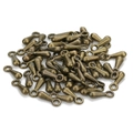 Water drop charm extenders in antique bronze alloy for DIY jewelry making - 3x9mm / Bronze