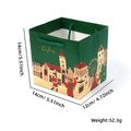 14x14x12cm Green Castle Style