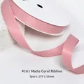 16mm coral matte ribbon roll for gift wrapping and hair accessories diy crafts - 1.6CM Wide * 25 Yards / Coral