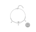 925 sterling silver star charm bracelet with sparkling crystals and adjustable chain - 925 Silver / Silver-Geometric Octagram Zircon