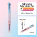3-in-1 meerkleurige 0,5 mm balpen met roze-blauw verloop van de huls, model TG32701 - Enkel/Vruchtensap 3 Kleuren 01