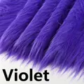 Violet faux fur plush fabric for DIY Christmas crafts and costume sewing decoration - 5cm Width * 180cm / Violet