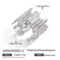 Irregular liquid style silver stainless steel ring with multi-layer organic texture - Silver Lava Wave Open Band (JDRW2409001-S)