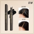 Root touch-up hair color stick in black 01 shade with before and after results - 01# Black