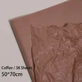Brown pearlescent tissue paper for flower and gift wrapping, set of 38 sheets 50x70cm - Authentic [coffee] 50*70 Cm / 38 Sheets; Better Wholesale Price For Whole Boxes.