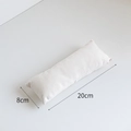 Beige cotton linen jewelry display pillow 20x8cm for bracelet and watch presentation - Velvet / Large (20*8cm) / Off White