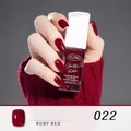 Fast-drying peelable nail polish in shade 022 Ruby Red with high gloss finish - 22#Ruby Red