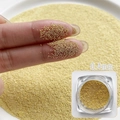 0,4 mm gouden mini metalen kralen voor nail art DIY decoratie in een transparant potje - 0.4mm Goud ca. 3g