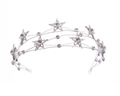 Serre-tête étoile argenté élégant avec cristaux brillants pour mariage et soirée - Serre-tête Étoile Strass-Argent