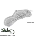 Molde de silicona de lagarto para resina DIY con medidas y textura animal 3D detallada - Geco
