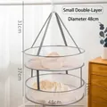 Double-layer small folding drying rack in matcha green for sweaters and underwear 48cm - Grey 48cm Double Layer Economic