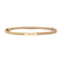 Elegant beige leather skinny belt for women with a slim polished gold metal buckle - Gold Snap Buttons / 45-95cm / Khaki