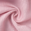 Close-up of pink pleated fabric with soft ruffled texture for summer strap top - S / Pink