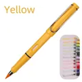 Inkless eternal pencil in bright yellow finish with iconic U-shaped metal clip design - Small Rod HB / Yellow