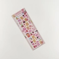 Detail of Korean style cartoon animal stickers featuring cute bears and ice cream icons - Heart Bear