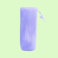 Multi-layer thickened purple mesh foaming bag with drawstring and plastic bead closure - Violet