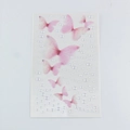 Pink butterfly and clear teardrop facial rhinestone stickers for eye makeup decoration - Pink Butterfly & Waterdrop Gems
