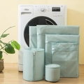 Mint green fine mesh laundry bags set for delicate clothes in washing machine - Small 30*40cm / Lime Green