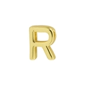 Classic 18k gold plated letter R alphabet charm pendant for personalized DIY necklaces - Letter R