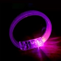 Vibrant purple LED light-up bracelet for parties and concerts with glowing effect - Purple