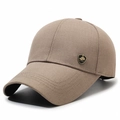 Khaki Herren-Baseballkappe mit modischem Logo und verstärktem Schirm für Freizeit - Verstellbar / Khaki
