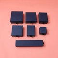 Navy blue matte paper drawer jewelry boxes for rings necklaces and watches - 21x4.5x3.5cm / Dark Blue