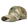 Camo baseball cap with star embroidery and Fashion Sports logo in tactical pattern - Yellow Camo