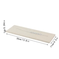 Beige velvet jewelry display board for bracelets, length 35cm, width 11cm, slim 1cm profile - Beige Bottom Plate