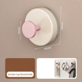 Pink suction cup hook 57x42mm strong plastic hanger for bathroom door wall organizer - 1 Piece / Pink