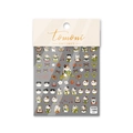 Lucky cat 5D nail art sticker with gold and red Maneki-neko patterns for New Year - Maneki Neko Japanese Style(to1084)