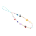 Colorful Evil Eye beaded phone strap with LOVE letters and heart shaped charms - YR2712-Multicolor Mixed LOVE Evil Eye