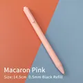 Penna gel a scatto rosa macaron con inchiostro nero da 0,5 mm e finitura opaca - Refill nero da 0,5 mm / Rosa Macaron