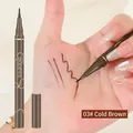 Eyeliner ultra-fin 0,05 mm imperméable en 03 Brun Froid avec échantillon de main - 3# Brun Froid