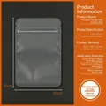 Παγωμένη σακούλα ziplock 20x30cm με ματ φινίρισμα και στρογγυλεμένες γωνίες για τρόφιμα - Ματ Επίπεδο Κάτω Μέρος-20x30cm / 100 Τεμάχια/Δέσμη