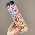 Colorful elastic hair bands and cartoon crown hair ties in a clear plastic jar - Crown Style (4#) / 20-Piece Set