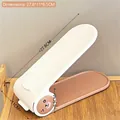 Adjustable beige and brown double-layer shoe rack with cute bear pattern, 27.8cm long - 1# Playful Bear
