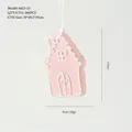 Pink house-shaped Christmas tree hanging ornament with white frosting details, 15cm height - 6625-51 (15cm Pink House)