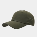 Detail of army green quick-dry cap showing star-shaped laser-cut vents and reflective brim - Adjustable / Army Green