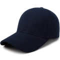 Classic dark blue baseball cap in premium twill cotton with a structured six-panel design - Adjustable / Navy Blue
